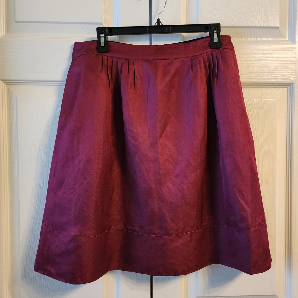 Banana Republic Rich Burgundy A-Line Skirt - Mad Men Collection